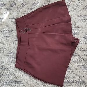 Burgundy skort